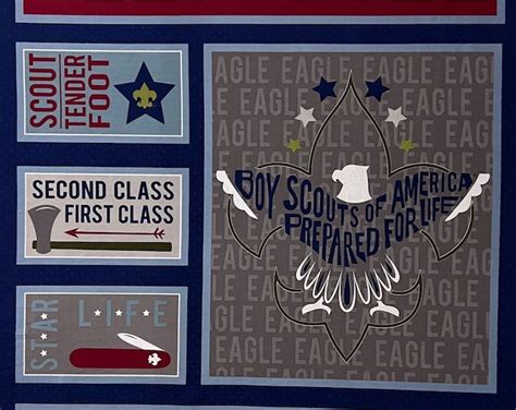 Eagle Scout Panel Modern Scouting Line From Riley Blake Designs