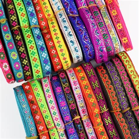 HOT YUKXKLJWHJKG 578 เทปผาทอแขงแรงทอรบบนผาลายขนาด7หลา1ซม ผาลกไมแบบทำมอปกลาย