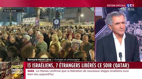 Bernard Henri Lévy LCI Edition spéciale Israël la libération des