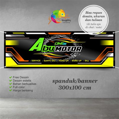 Jual Spanduk Banner Bengkel Racing Keren Murah Kab Bandung Bunglon