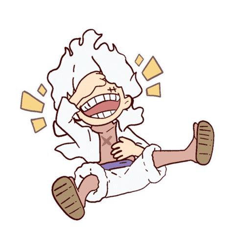 Luffy Gear 5 Laughing Sticker Sticker - Luffy gear 5 laughing sticker ...