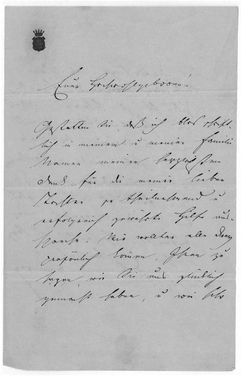 Eigenh Brief Mit U Von Eminger Joseph Wilhelm Frh Von Jurist