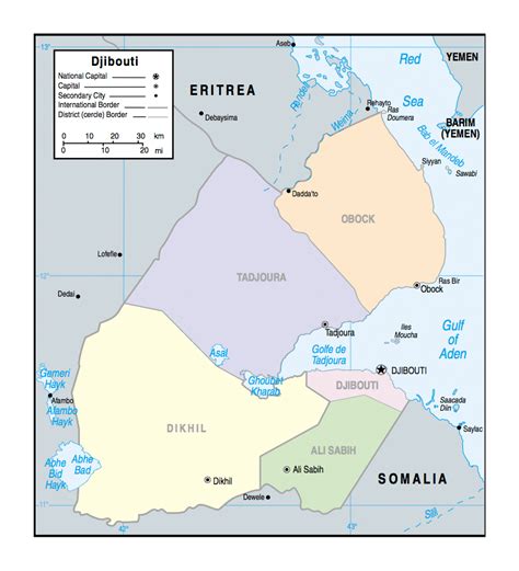 Political Map Of Djibouti With Cities Djibouti Africa Porn Sex