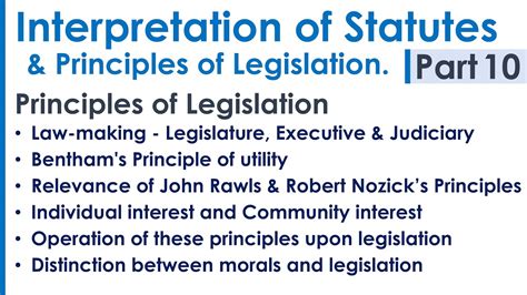 Interpretation Of Statutes Principles Of Legislation Llb Syllabus