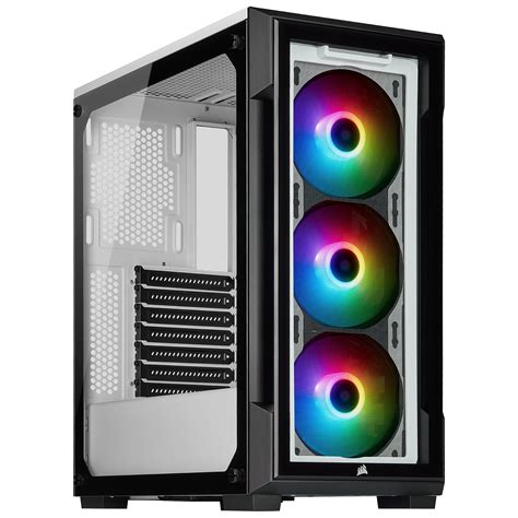 GABINETE CORSAIR 220T RGB TG MID TOWER SMART ICUE WHITE GoldenTech Store