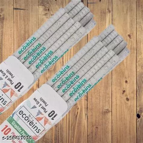 ECOVEINS Eco Friendly Pencil Recycled 10 Newspaper Pencils And Best For