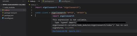 `algoliasearch` Is Not Callable When `moduleresolution` Is `node16