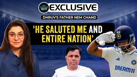 Dhruv Jurel S Father Explains His Salute Celebration Says He Doesn T