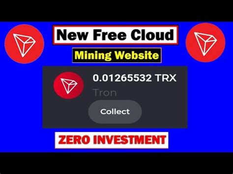 New Free Tron TRX Mining Site 2023 Trx Mining Site Trx Cloud