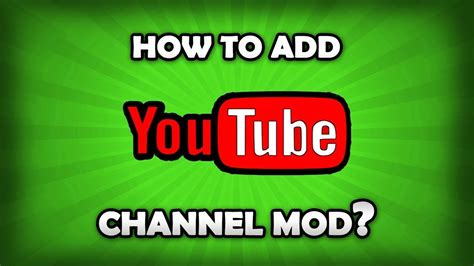 How To Add Youtube Channel Moderator Youtube