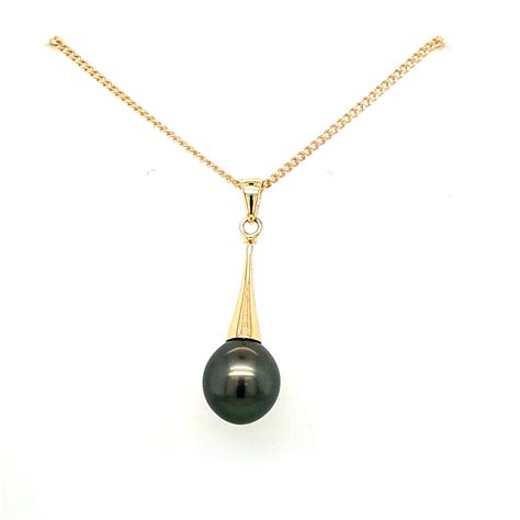 Leon Baker K Yellow Gold Tahitian Pearl Pendant Jewellery Store