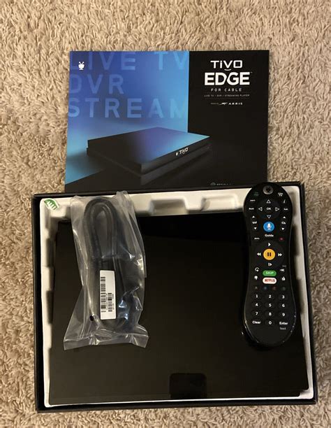 TiVo Edge For Cable 4K UHD Dolby Vision 2 TB Media Player Black