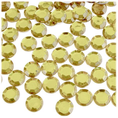 Rhinestones Flatback Round 12mm 1 000 Pc Champagne Crafts