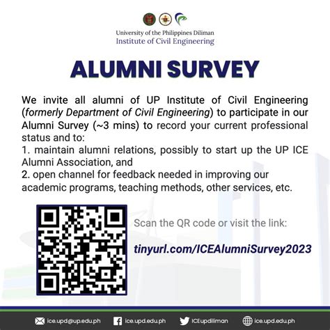 Alumni Tracer Survey Up Institute Of Civil Engineering