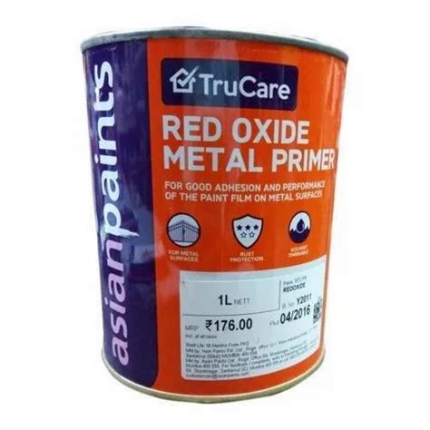 Asian Paints Red Oxide Metal Primer Litre