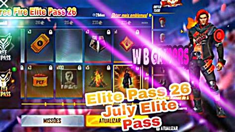 Free Fire New Elite Pass July Season Full Details Youtube