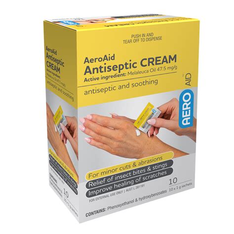 Antiseptic Cream Sachet 1g Box/10 - First Aid Training Group | First Aid Training Ballarat