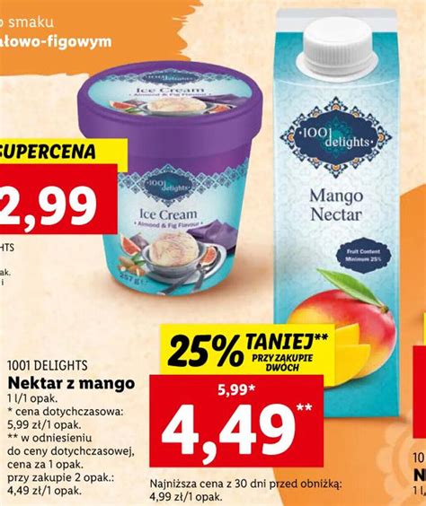 Promocja Delights Nektar Z Mango L Lidl