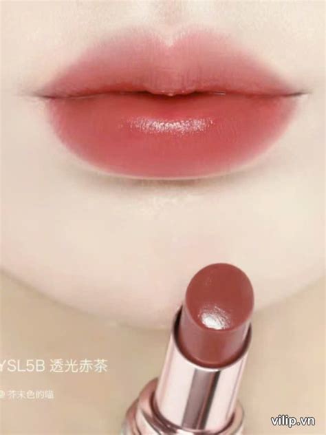 Son Dưỡng Yves Saint Laurent YSL Loveshine Candy Glow 5B Nude Crush Màu Đỏ Nâu Vilip Shop