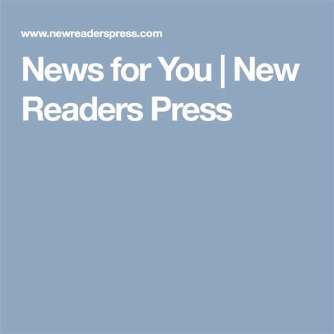 News for You | New Readers Press