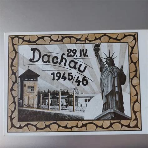 Postkarte Kz Dachau Befreiung Konzentrationslager Eur