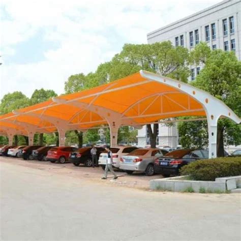 Dome Pvc Tensile Car Parking Structure Paint Coated At Rs Sq Ft In