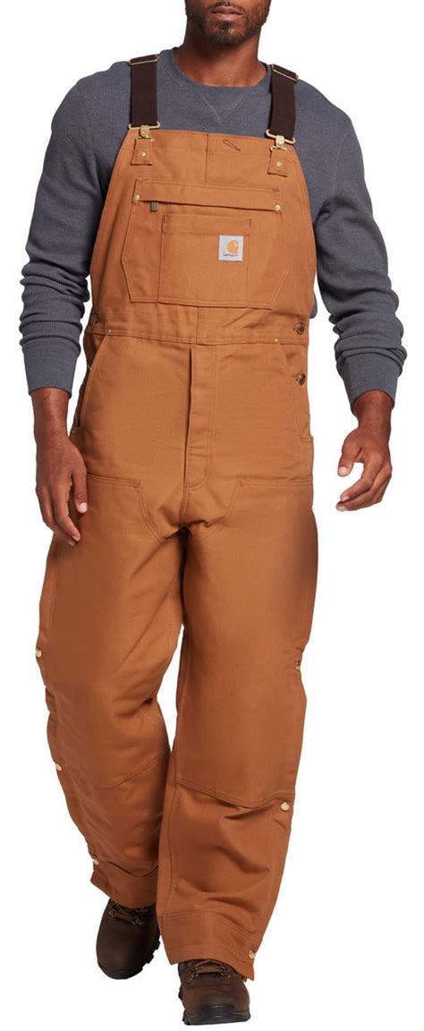 Carhartt Mens Loose Fit Firm Duck Insulated Bib Overalls Publiclands