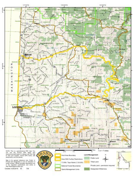 Controlled Hunt Areas - Elk - Hunt Area 8-2 Map by Idaho Department of ...