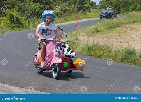 Funny Vespa Sidecar Editorial Photography Image 25268262