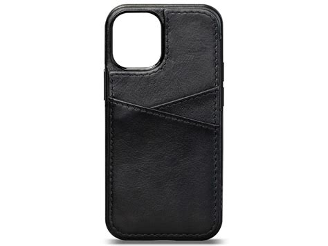 Sena Lugano Wallet IPhone 12 Mini Hoesje Zwart Leer