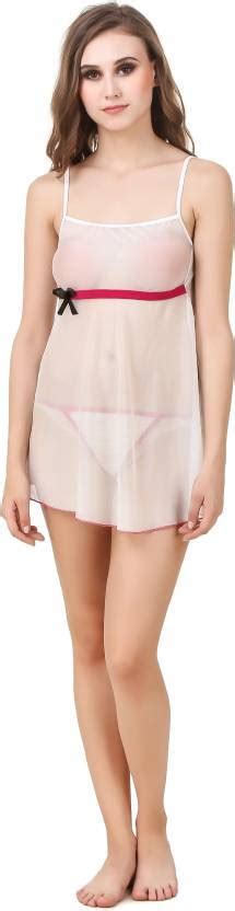 White And Red Net Baby Doll Nightwear Lingerie Set At Rs 65 Piece In Delhi