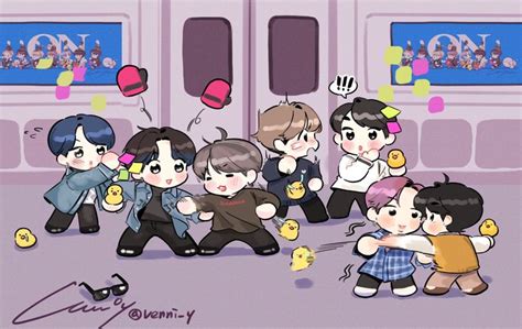 베니🐰🎉🥳💜 On Twitter Bts Fanart Bts Chibi Fan Fiction