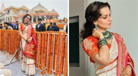 Ram Mandir I Kangana Ranaut Looks Stunning In Pics From Consecration