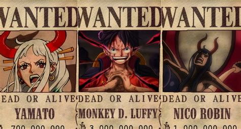 The New Straw Hat Pirates Bounties After Wano Ranked One Piece