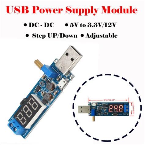 STEP UP BUCK CONVERTER USB DC DC Voltage Converter Module 5V To 1 2 24V