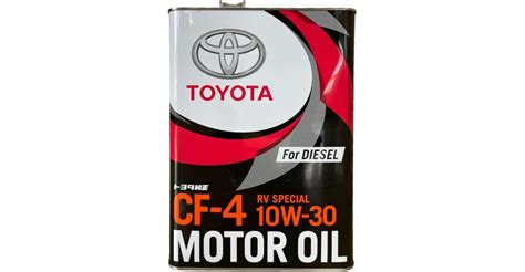 Масло моторное Toyota Motor Oil RV Special 10w30, API CF-4, для ...