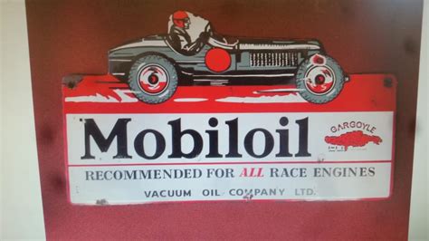 Mobiloil Gargoyle Racer Sign Ssp X For Sale At Auction Mecum Auctions