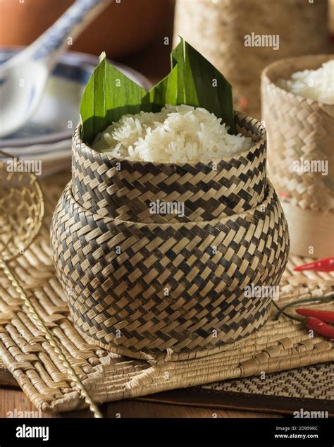 Sticky rice. Laos, Thailand South East Asia Food Stock Photo - Alamy