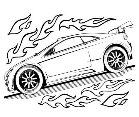 Free Printable Hot Wheels Coloring Pages For Kids