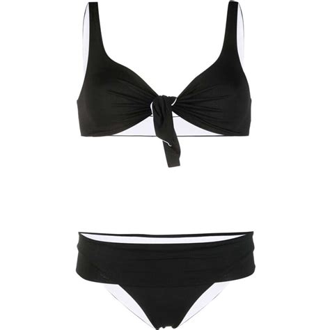 Fisico Set Bikini Con Dettaglio A Nodo Blu Stileo It