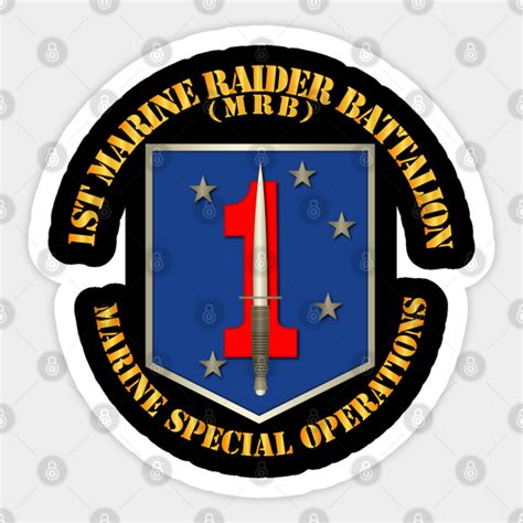 Usmc 1st Marine Raider Battalion Usmc 1st Marine Raider Battalion Sticker Teepublic