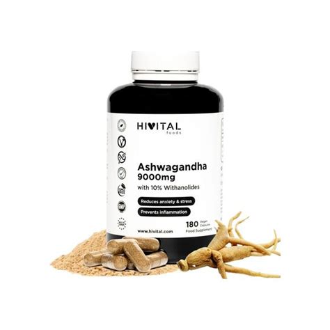 Hivital Ashwagandha 9000mg 180 Cápsulas De 9000mg Kuantokusta