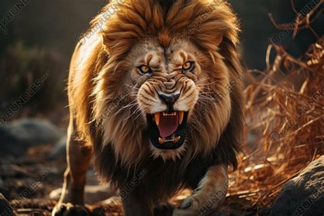 Angry Lion Image