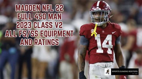 Madden Nfl 22 2023 Draft Class V2 Fs Ratings And Rankings Sports