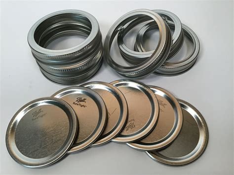 Ball Mason Jar Lids And Rings For Canning 120 Count Regular Mouth