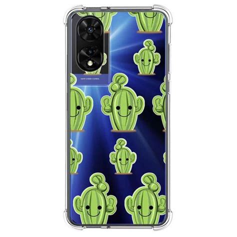 Funda Silicona Transparente Para Tcl Dise O Cactus Dibujos Con