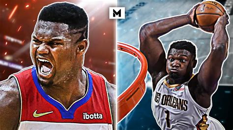 10 Minutes Of Zion Williamson DUNKING EVERYTHING YouTube