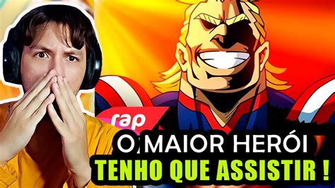 REACT Rap do All Might Boku no Hero Academia O SÍMBOLO DA PAZ