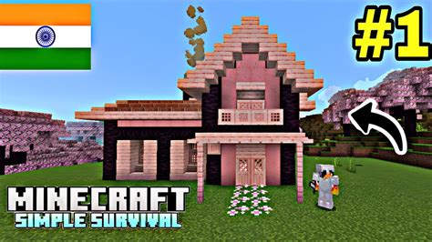 Minecraft Pe Survival Series Ep In Hindi Making My First Ever