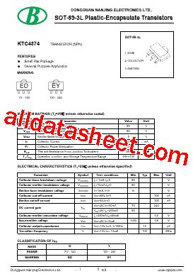 KTC4374 Datasheet PDF Nanjing International Group Co